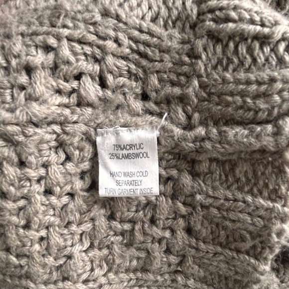 ALPS Acrylic & Lambswool Cable Cardigan Sweater Sz M - Picture 8 of 8